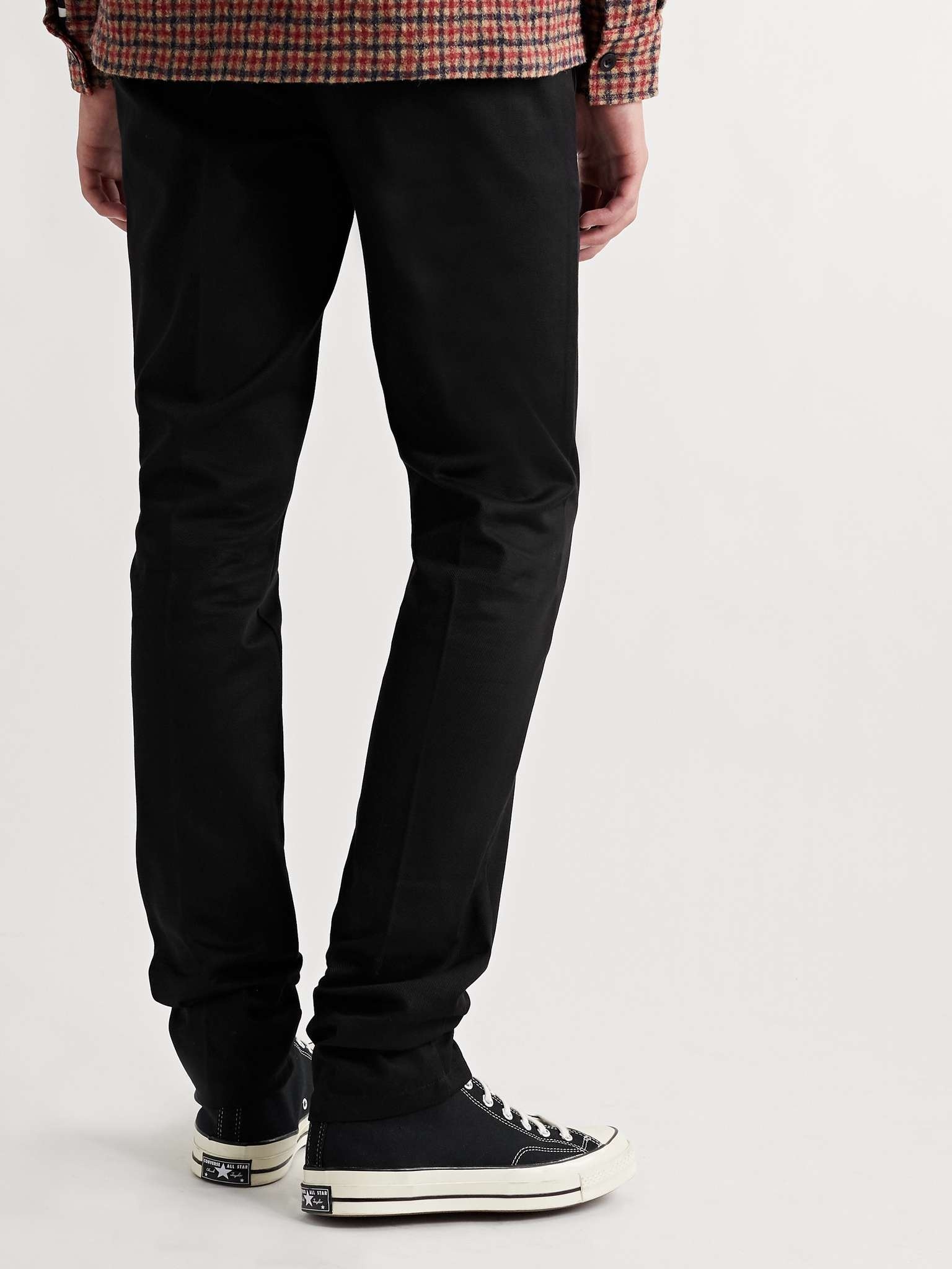 Slim-Fit Tapered Cotton-Gabardine Trousers - 4