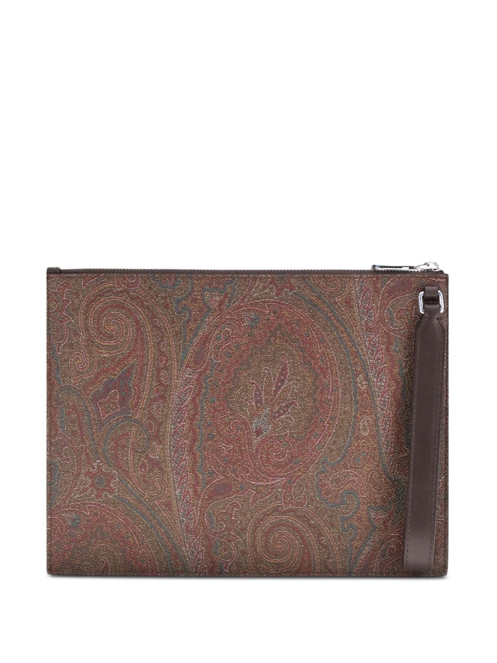 logo-patch paisley-pattern pouch - 2