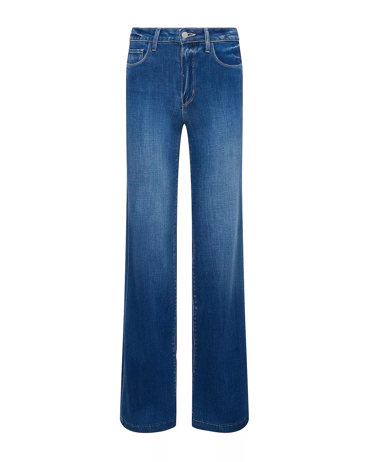 Clayton High Rise Wide Leg Jeans in Kaplan - 5