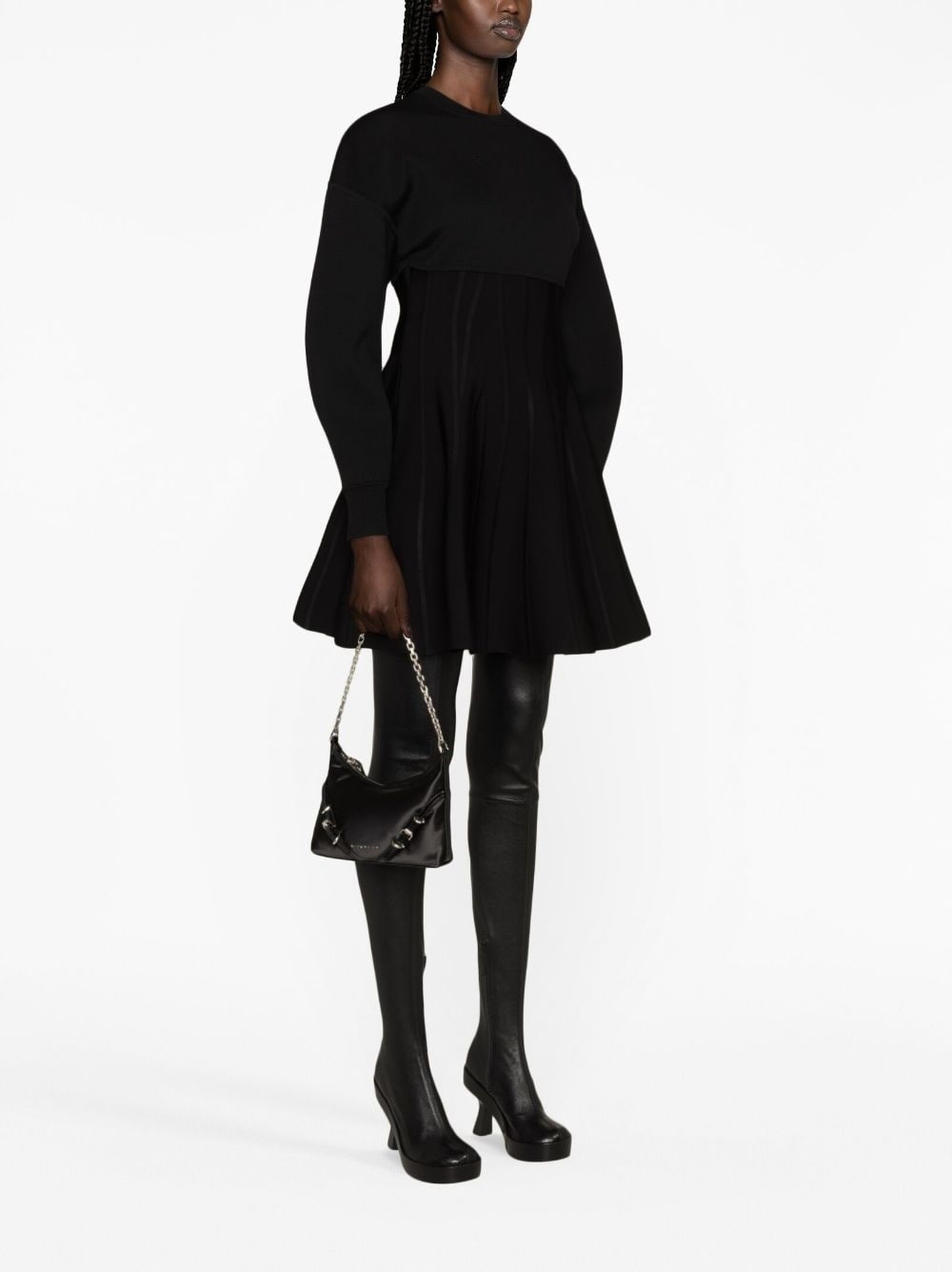 Alexander McQueen wool-blend flared minidress | REVERSIBLE