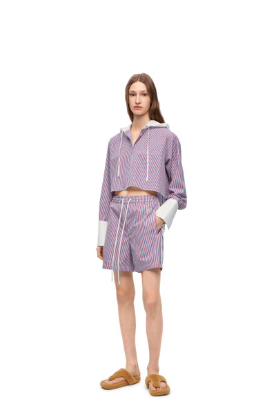 Loewe Tracksuit shorts in striped cotton outlook