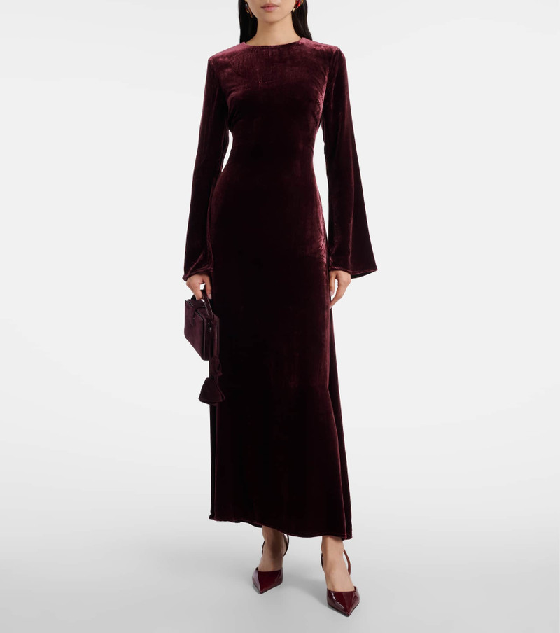 ROTATE Velvet maxi dress outlook