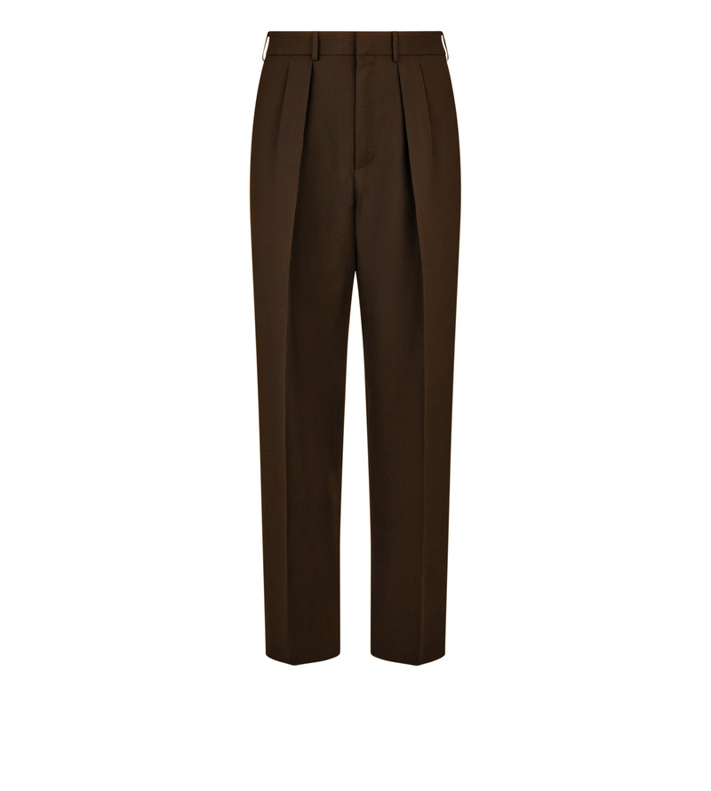 BROKEN TWILL DOUBLE PLEAT PANT 1