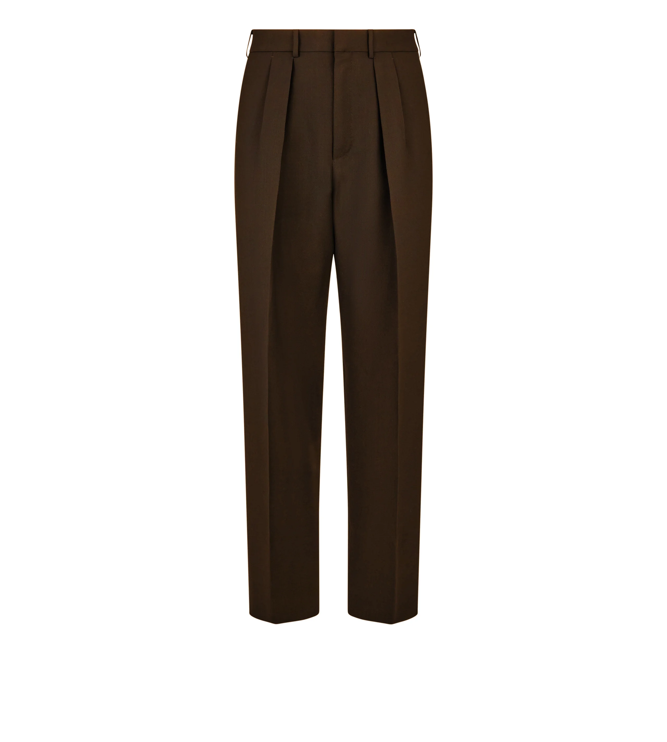 BROKEN TWILL DOUBLE PLEAT PANT - 1