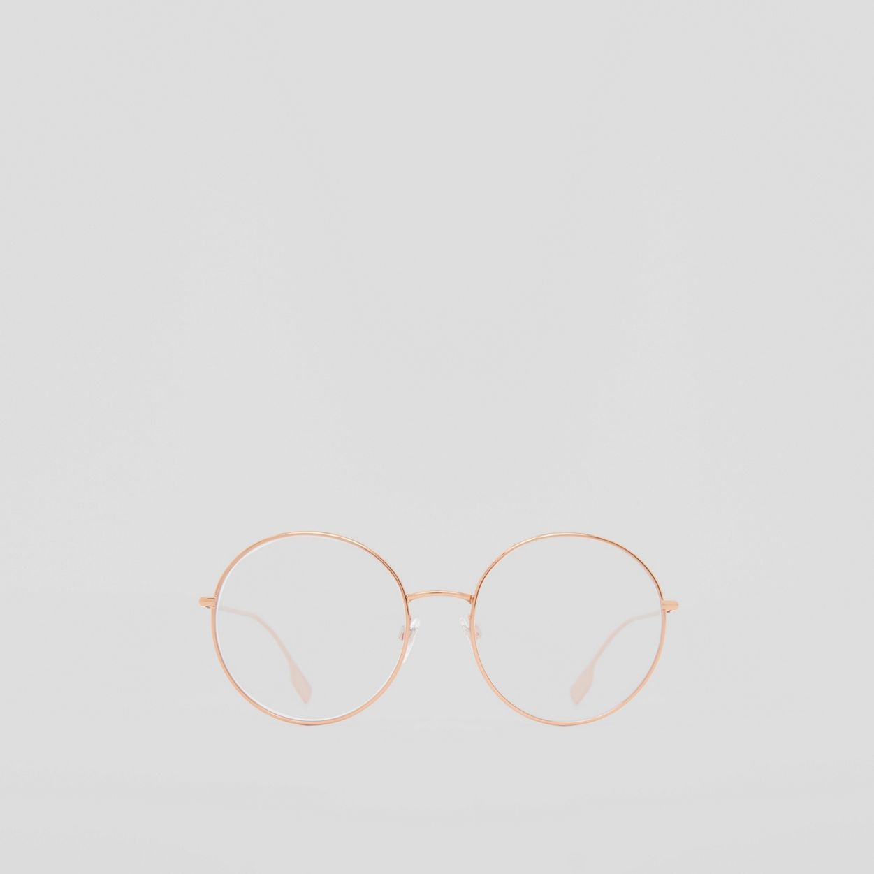 Icon Stripe Detail Round Frame Blue Light Glasses - 1