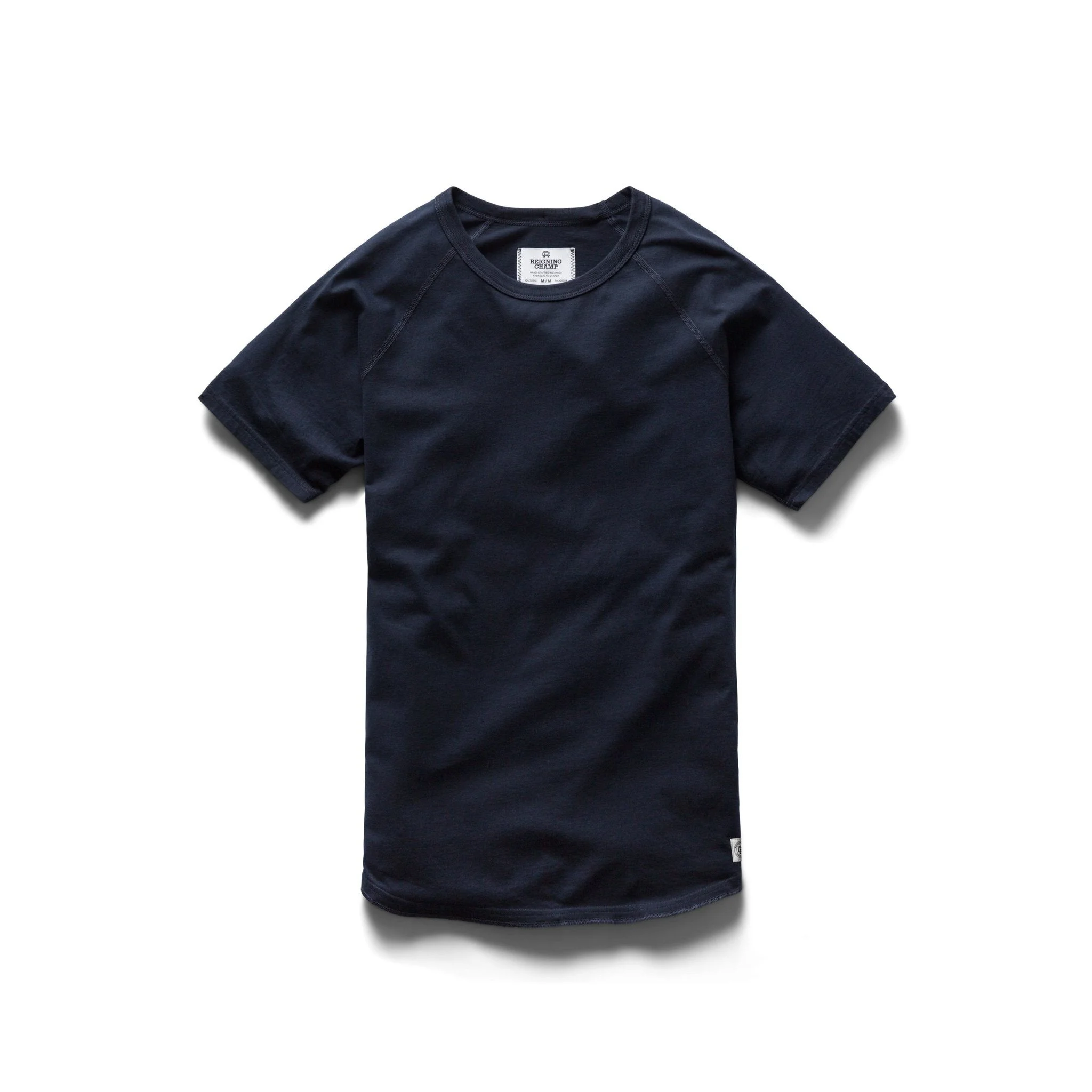 Cotton Jersey Raglan T-Shirt Navy - 1