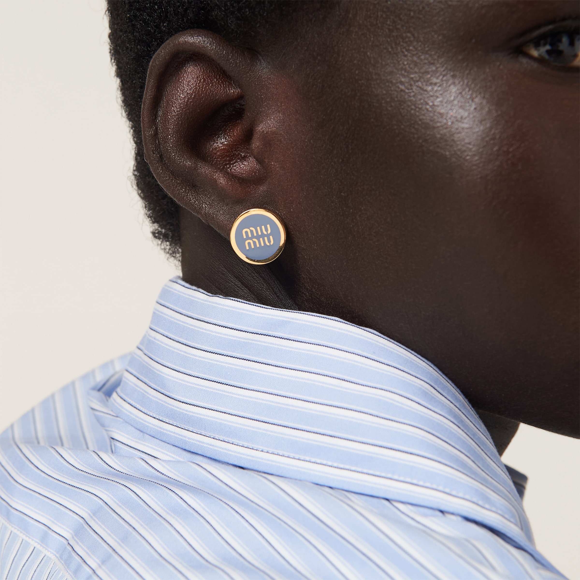 Enameled metal earrings - 3