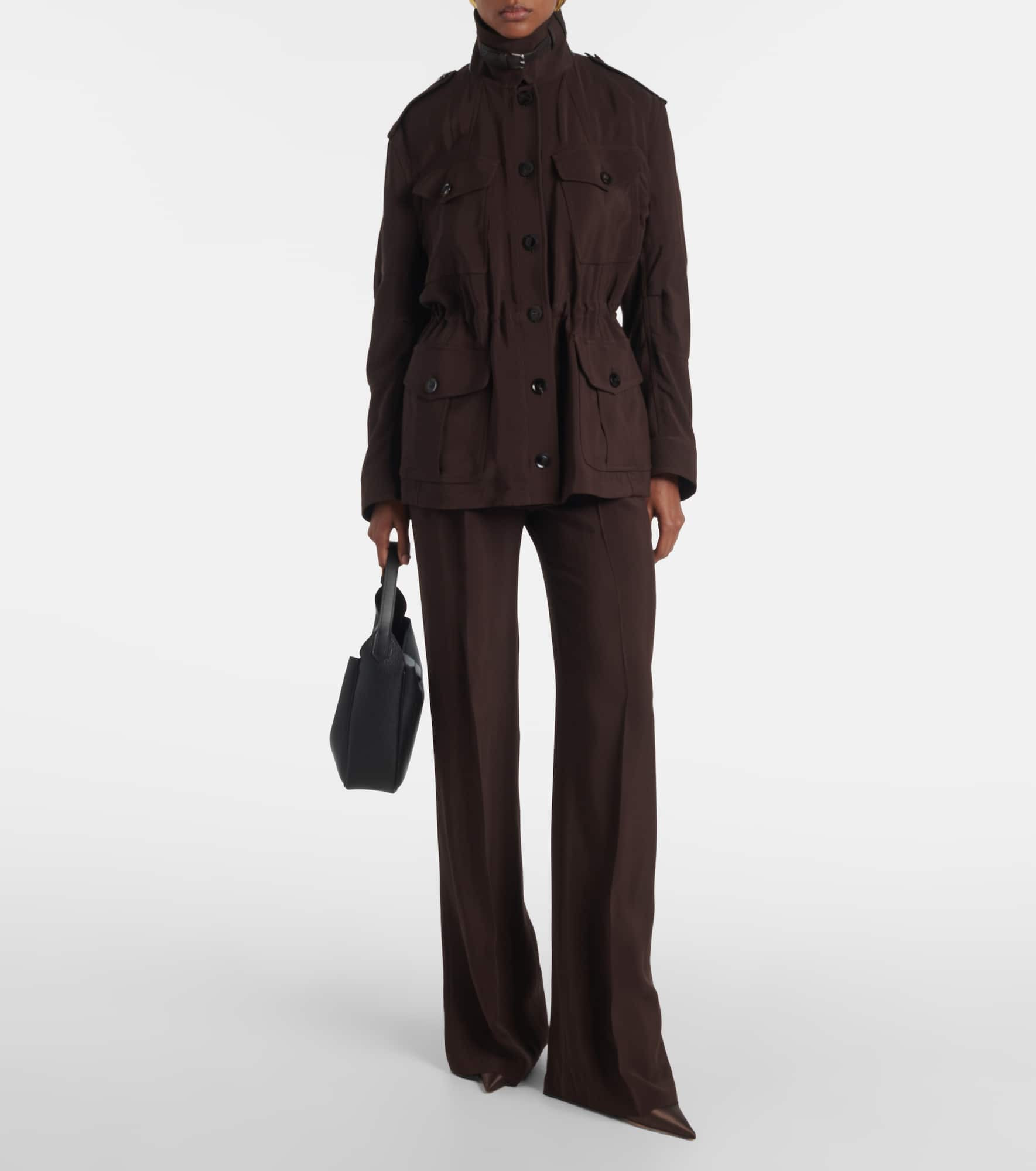 Leather-trimmed field jacket - 2