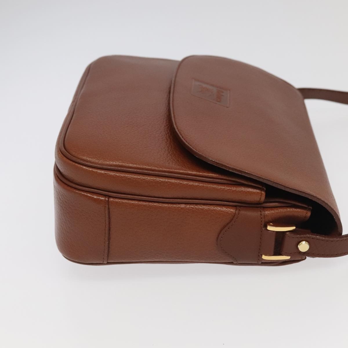 Burberry Shoulder Bag Leather Gold Brown - 3