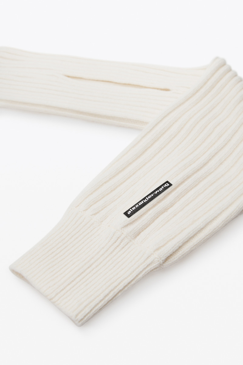 Alexander Wang Hybrid Ribbed Scarf with Sleeves outlook