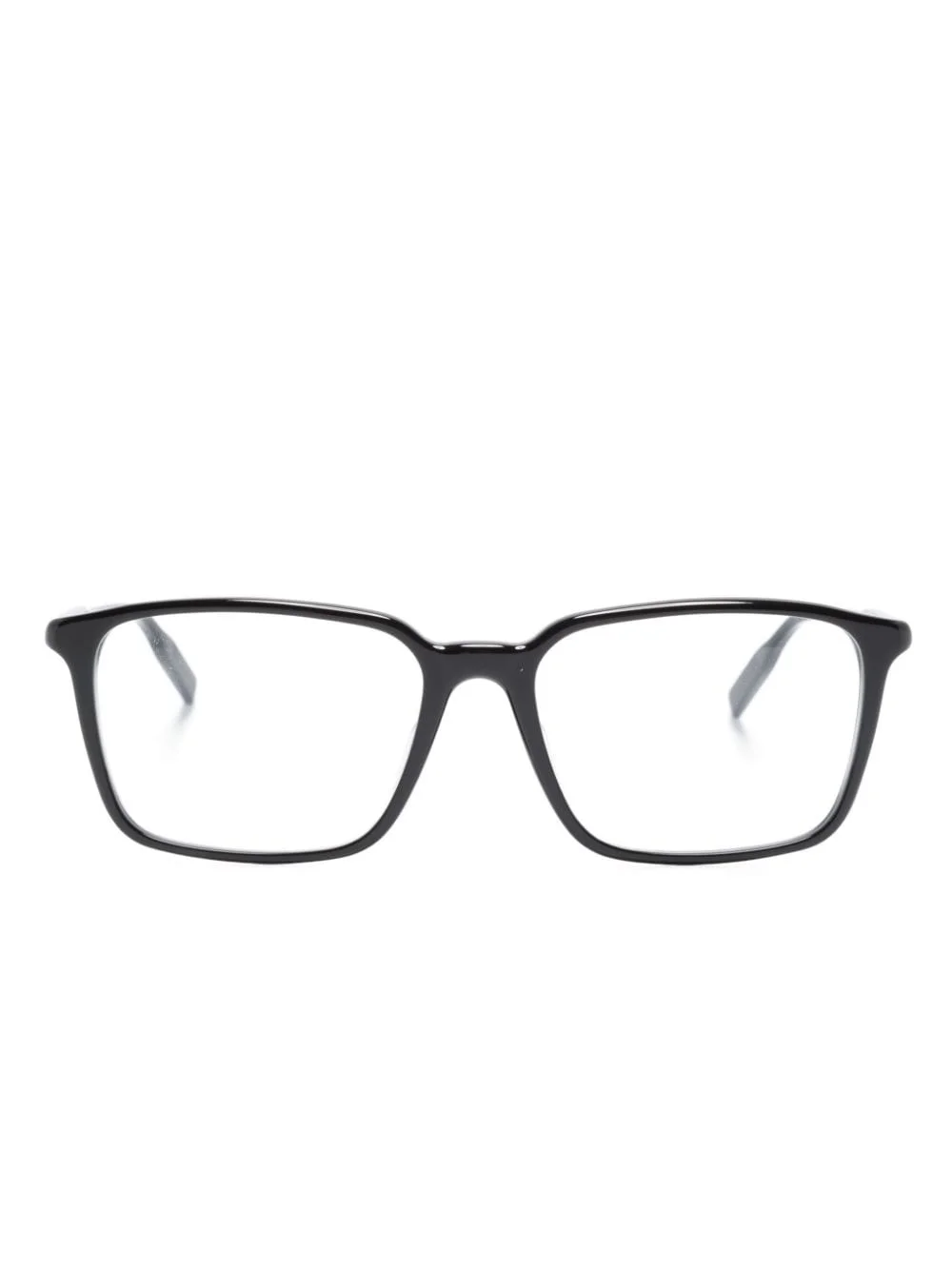 logo-engraved square-frame glasses - 1