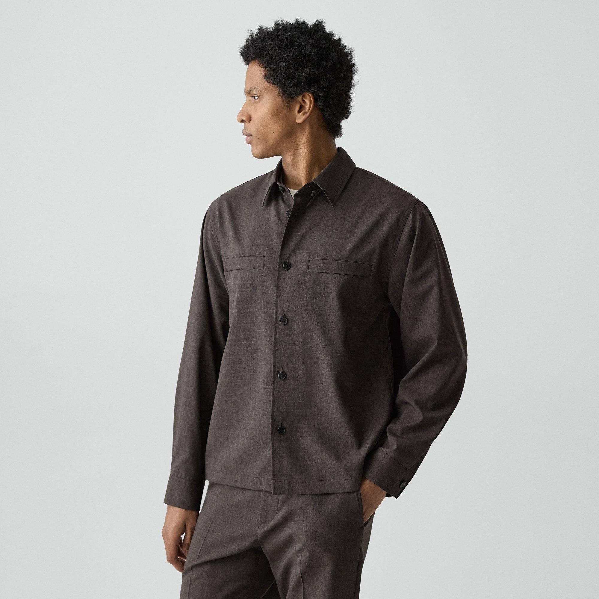 Utility Overshirt in Motion Wool - 3