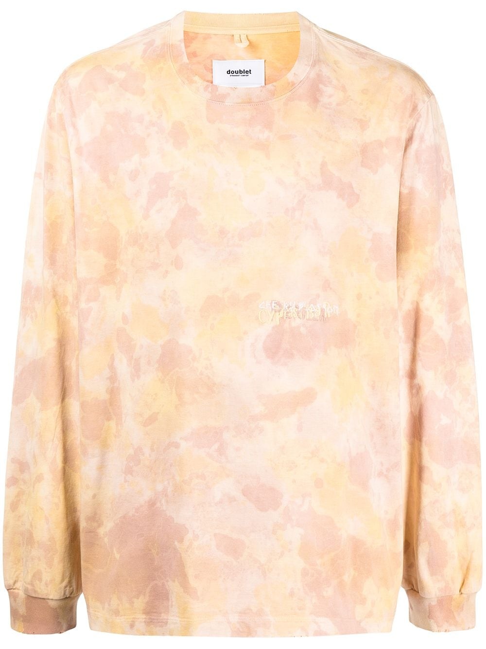 embroidered-design long-sleeve sweatshirt - 1