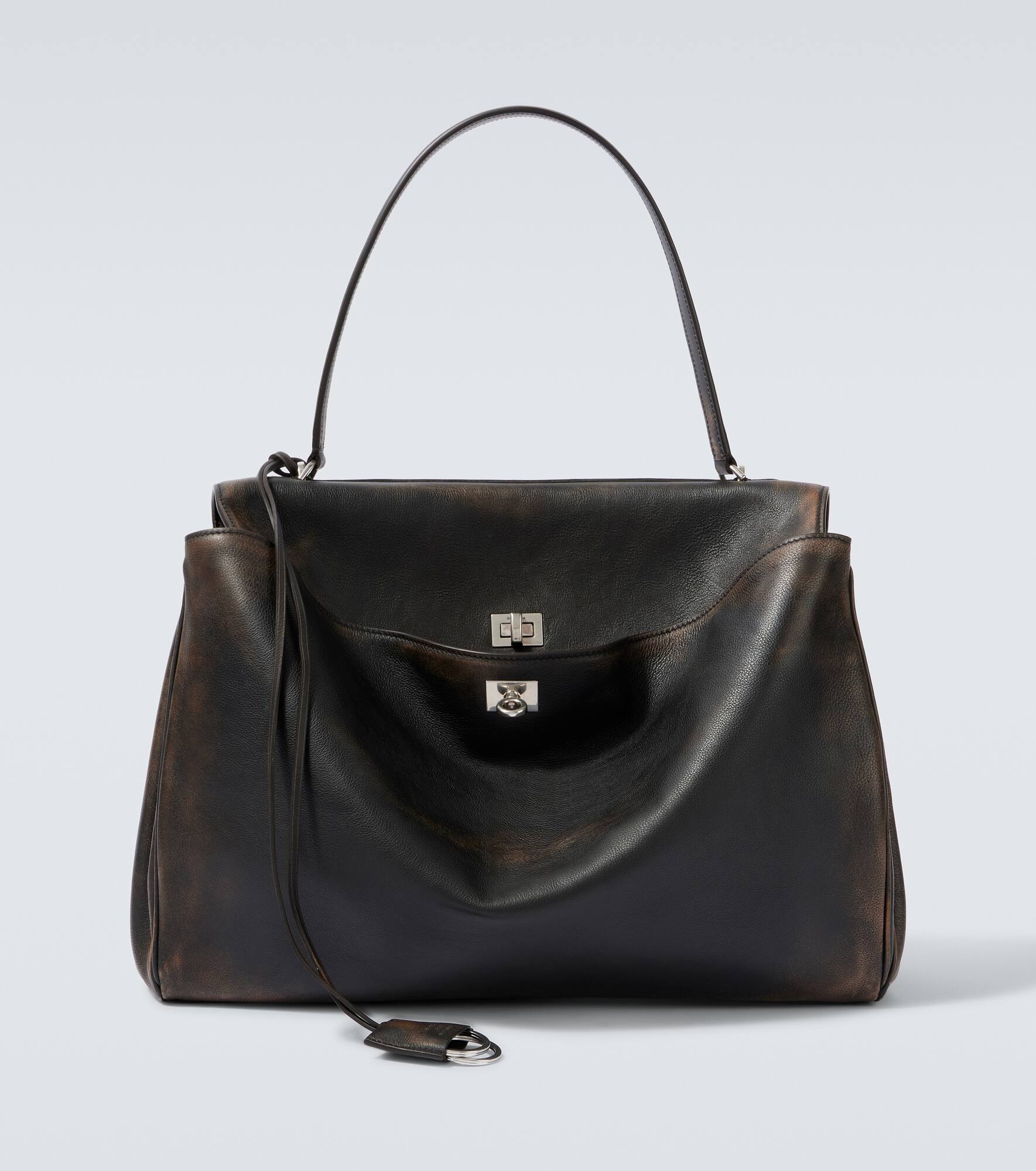 Rodeo Large distressed leather tote bag - 1