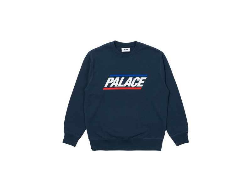 BASICS LOGO CREW NAVY - 1