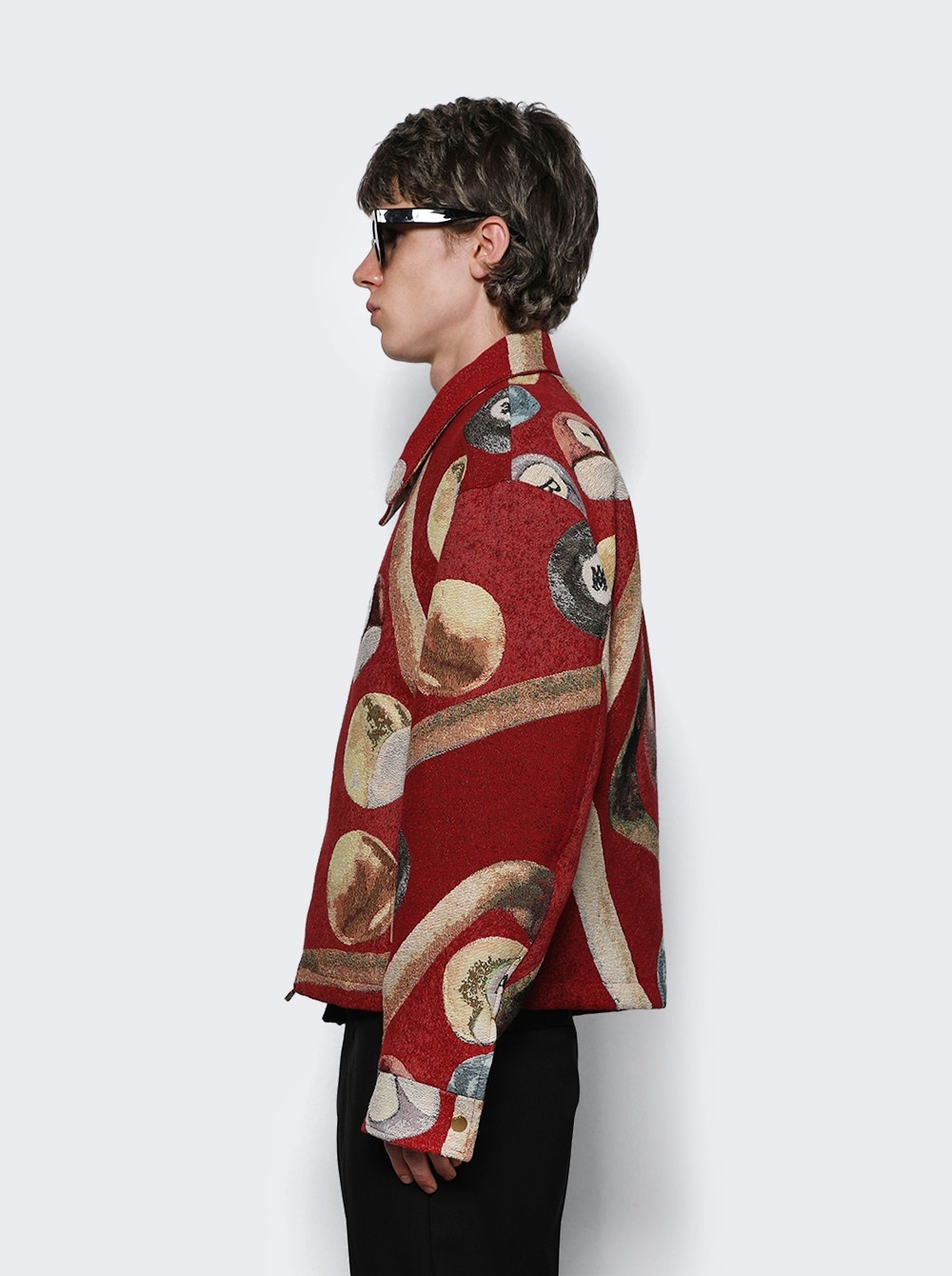 Billiards Tapestry Blouson Deep Red - 4