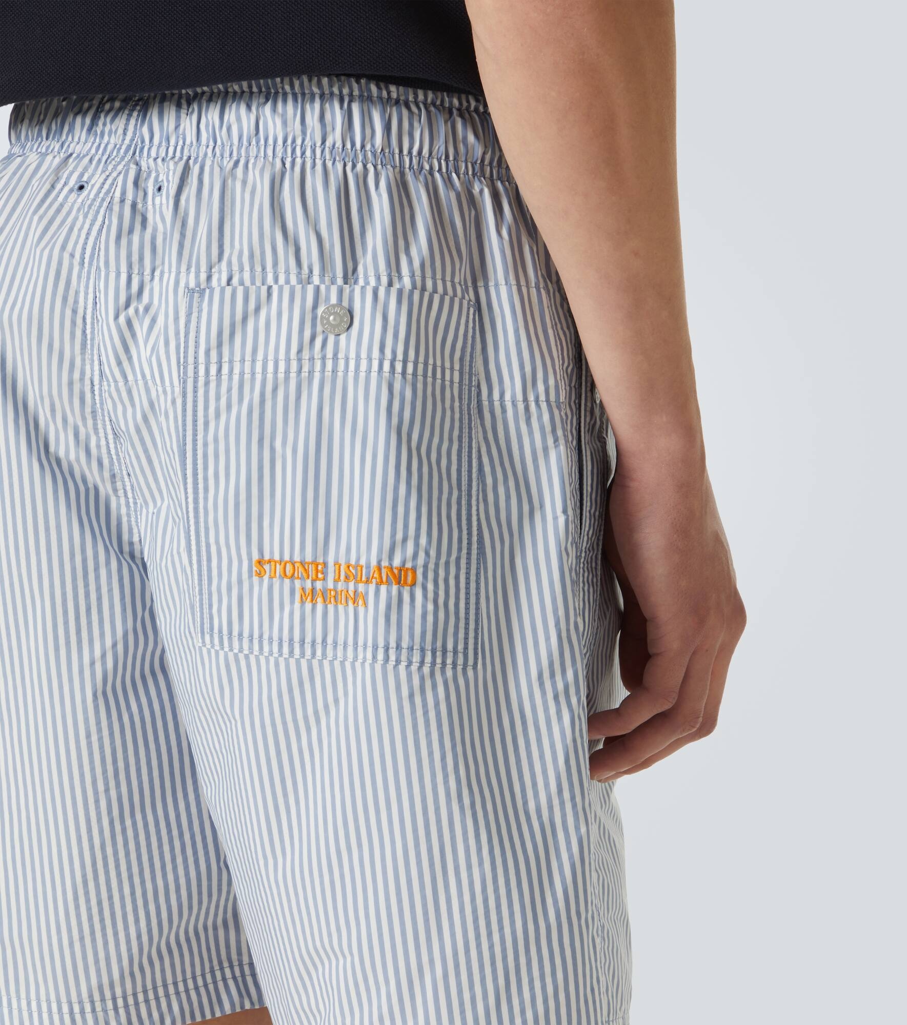 Marina striped Bermuda shorts - 5