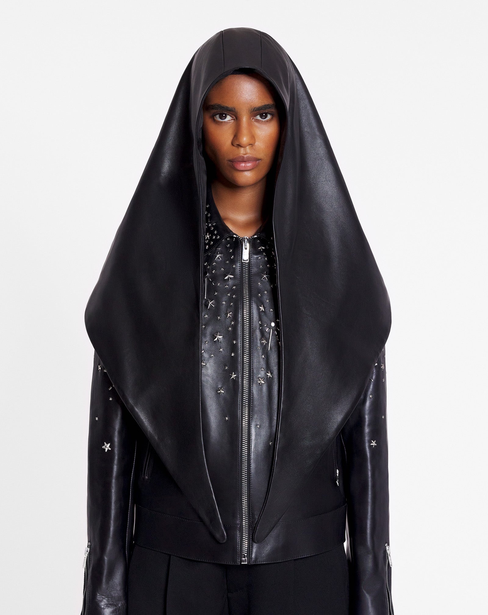 LANVIN X FUTURE LEATHER HOOD - 3