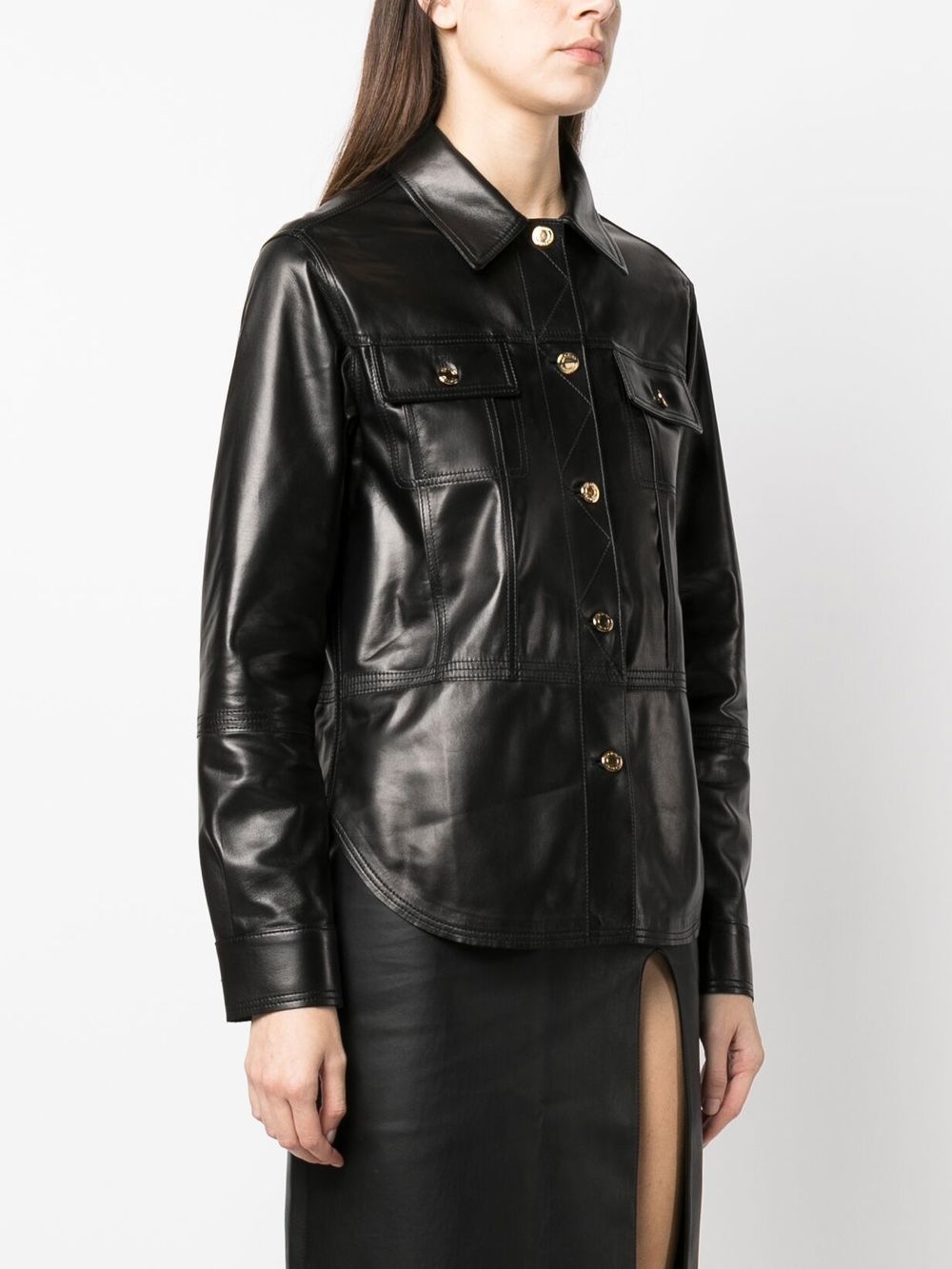 calf-leather shirt - 3