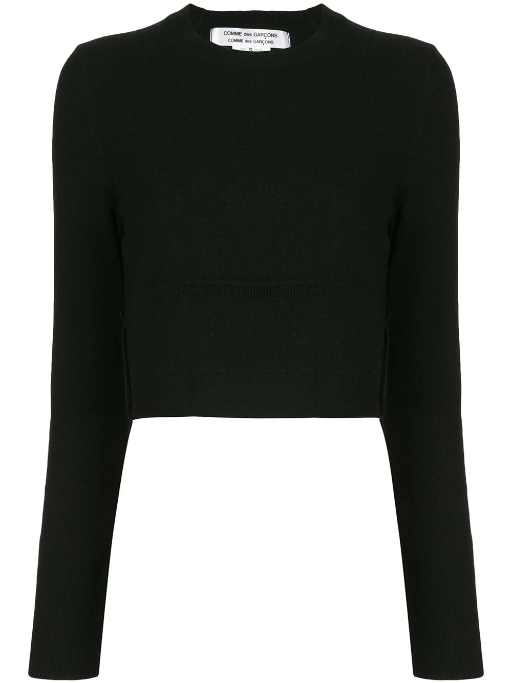  crew-neck cropped sweater   - 1