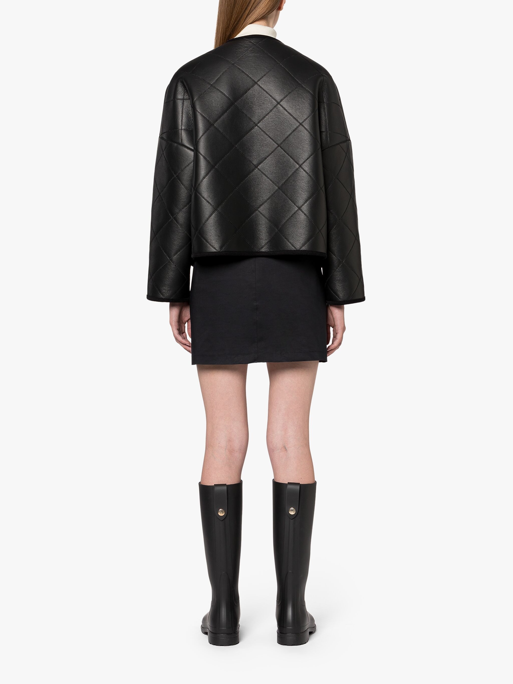 LYTH BLACK QUILTED JACKET - 4