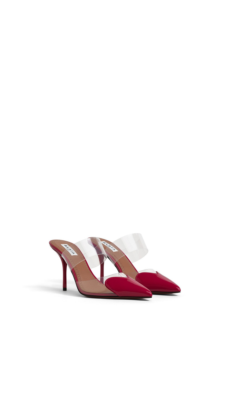 Alaïa LE CŒUR MULES IN PATENT LEATHER outlook