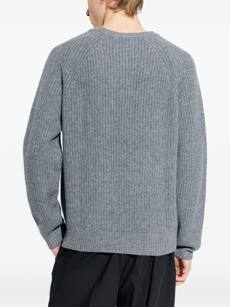 ribbed raglan-sleeve sweater 4