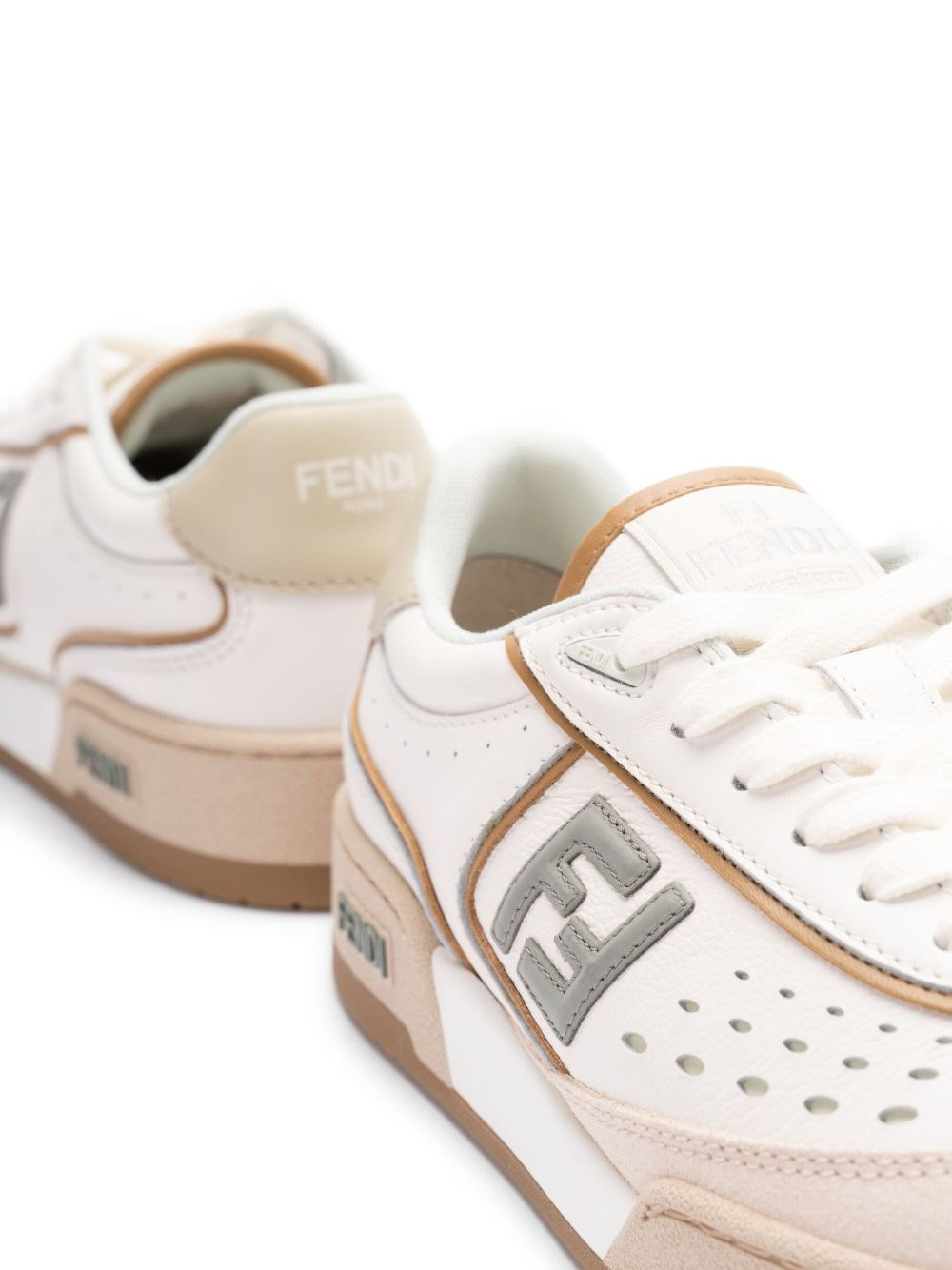Fendi Match leather sneakers - 2