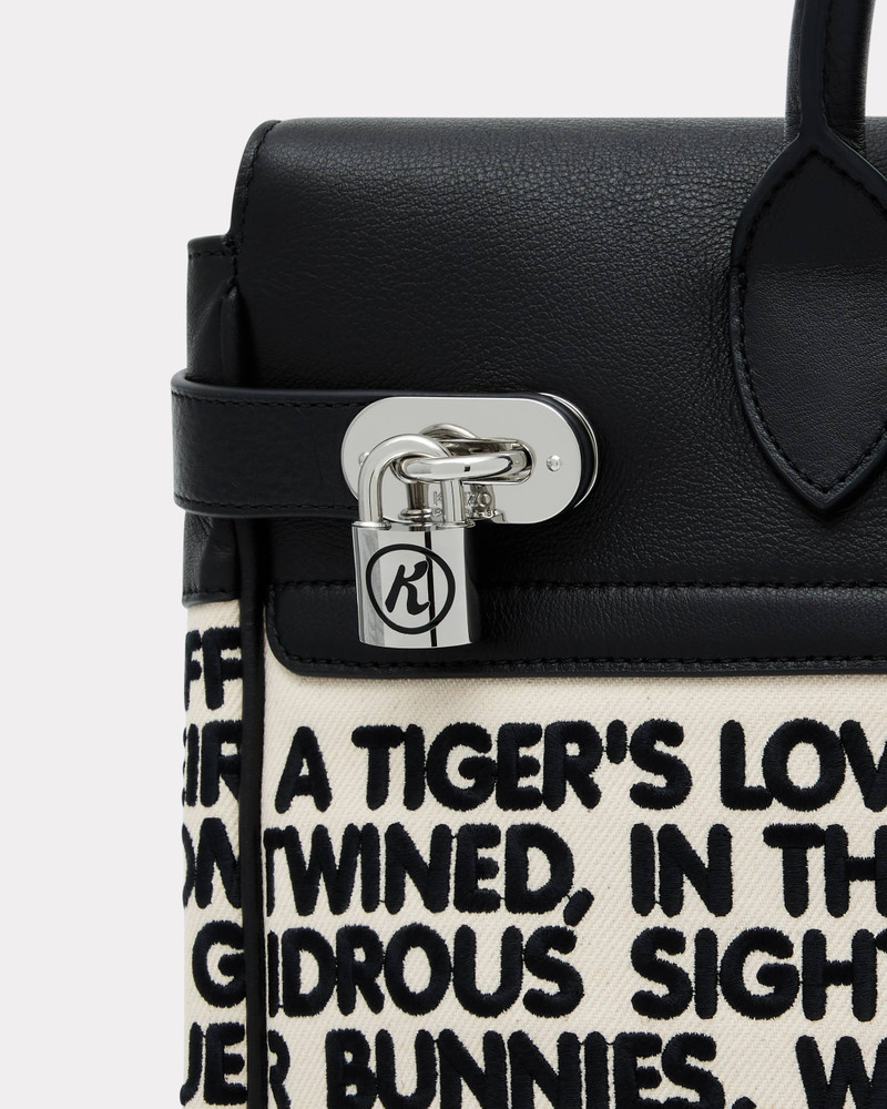 'KENZO Holdall' bag in canvas and leather 5