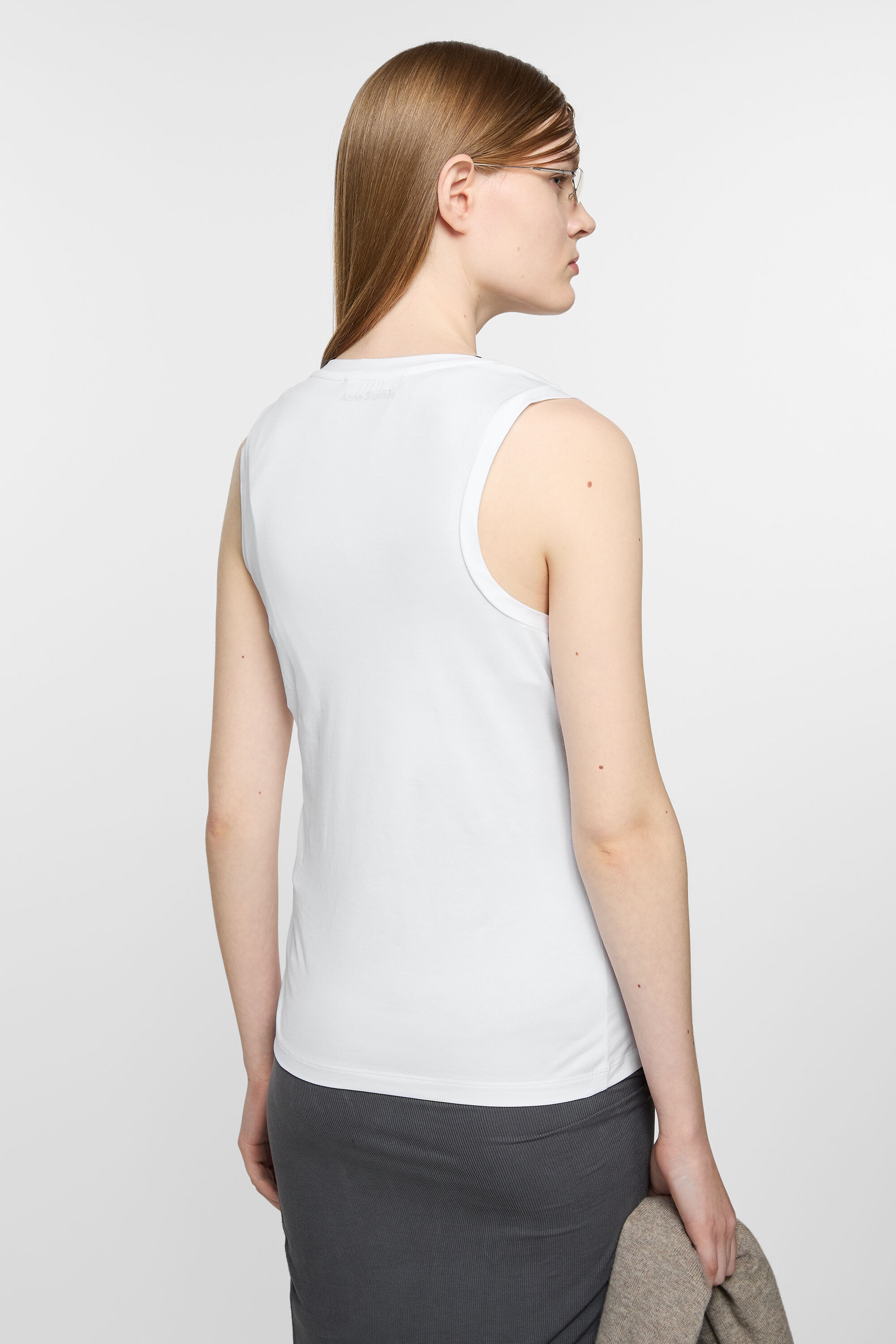 Jersey tank top - Optic White - 3