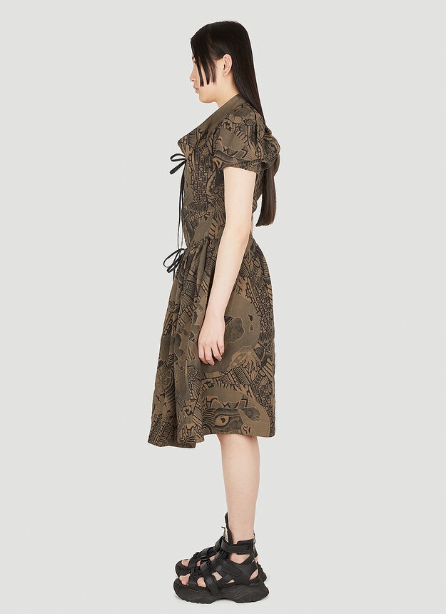 New Saturday Mid Length Dress in Brown - 3