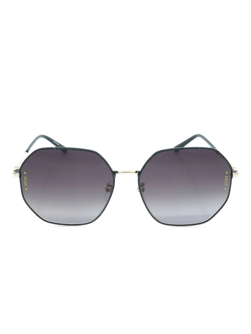 hexagonal-frame sunglasses 1