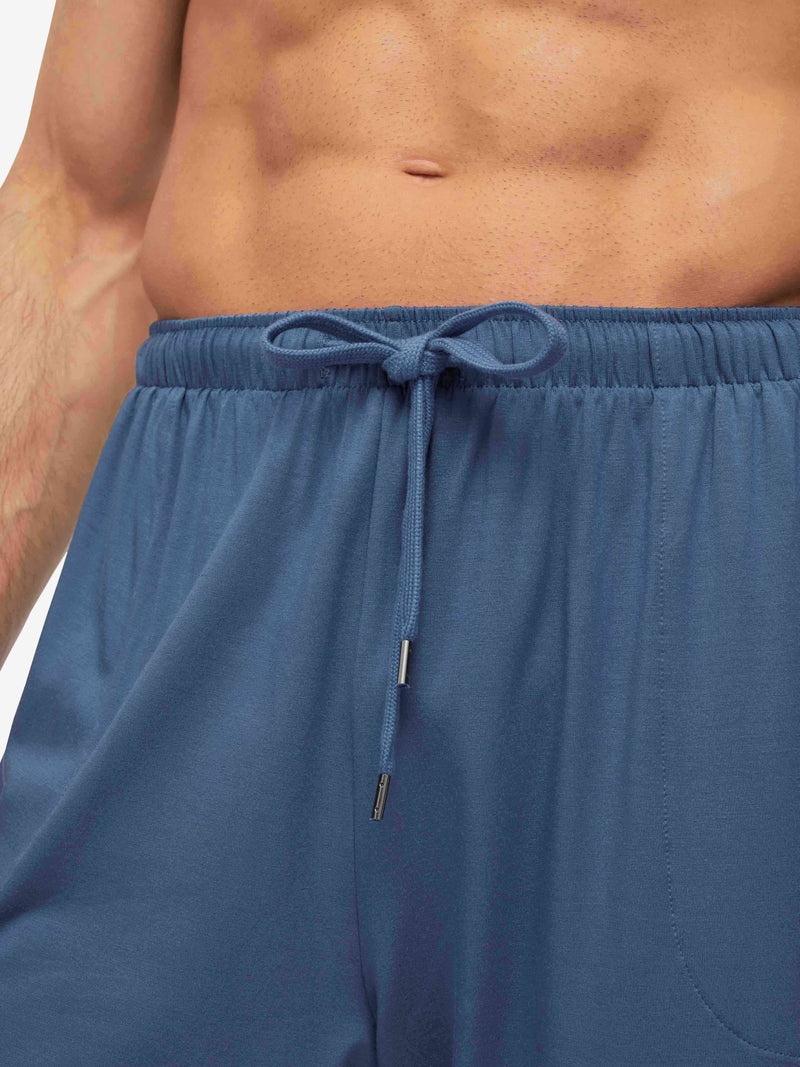 Men's Lounge Shorts Basel Micro Modal Stretch Storm Blue - 5