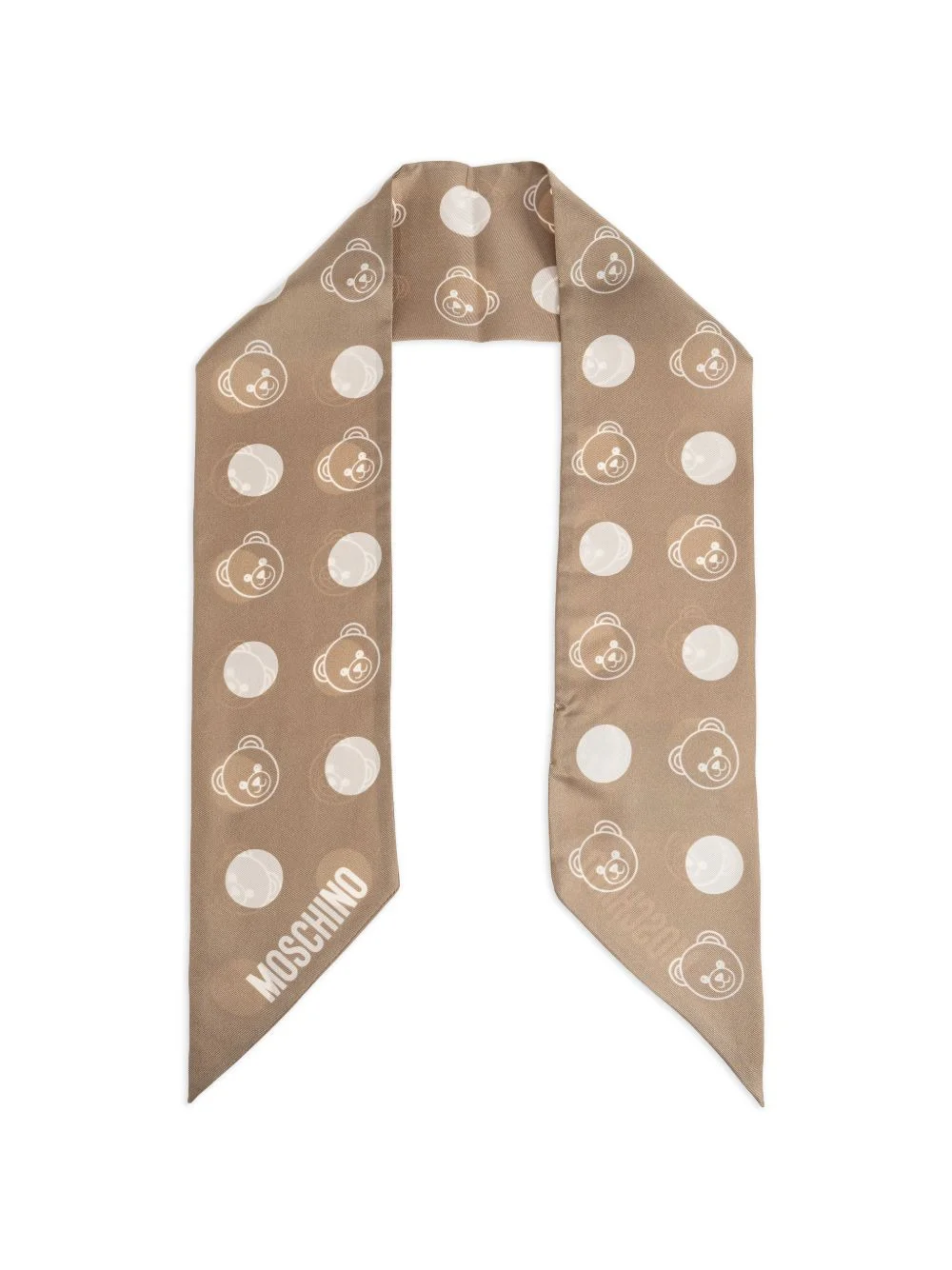 teddy bear silk scarf - 1