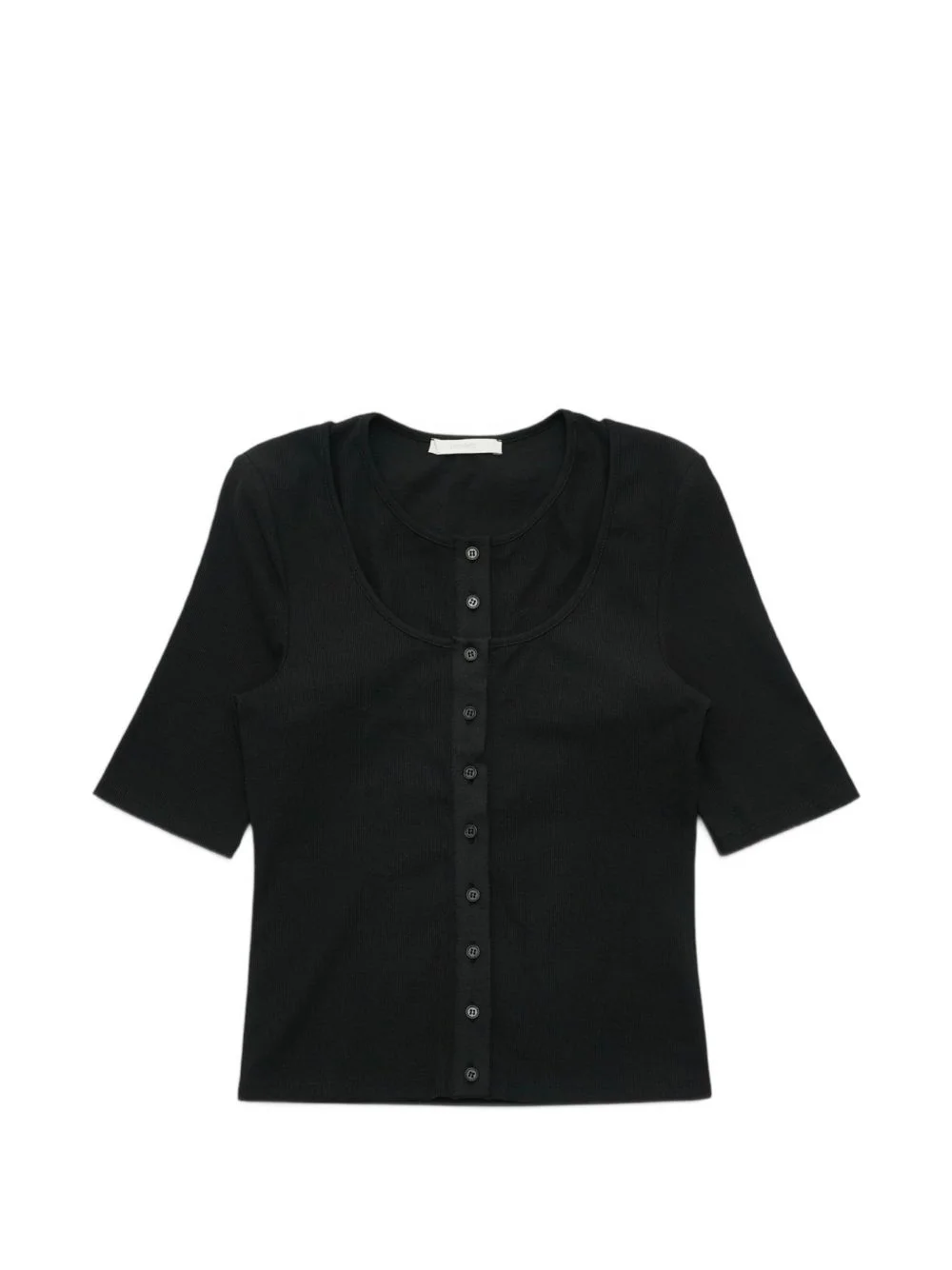 ribbed button cardigan and top set - 1