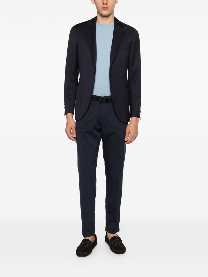 LARDINI notched-lapel blazer outlook