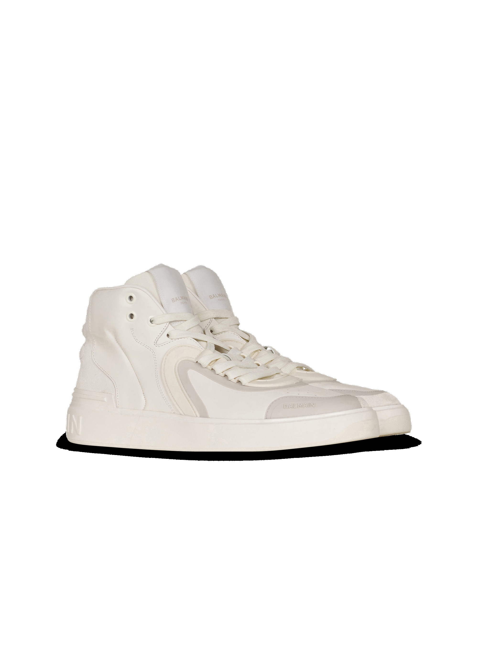 Leather and suede B-Skate high-top sneakers - 2
