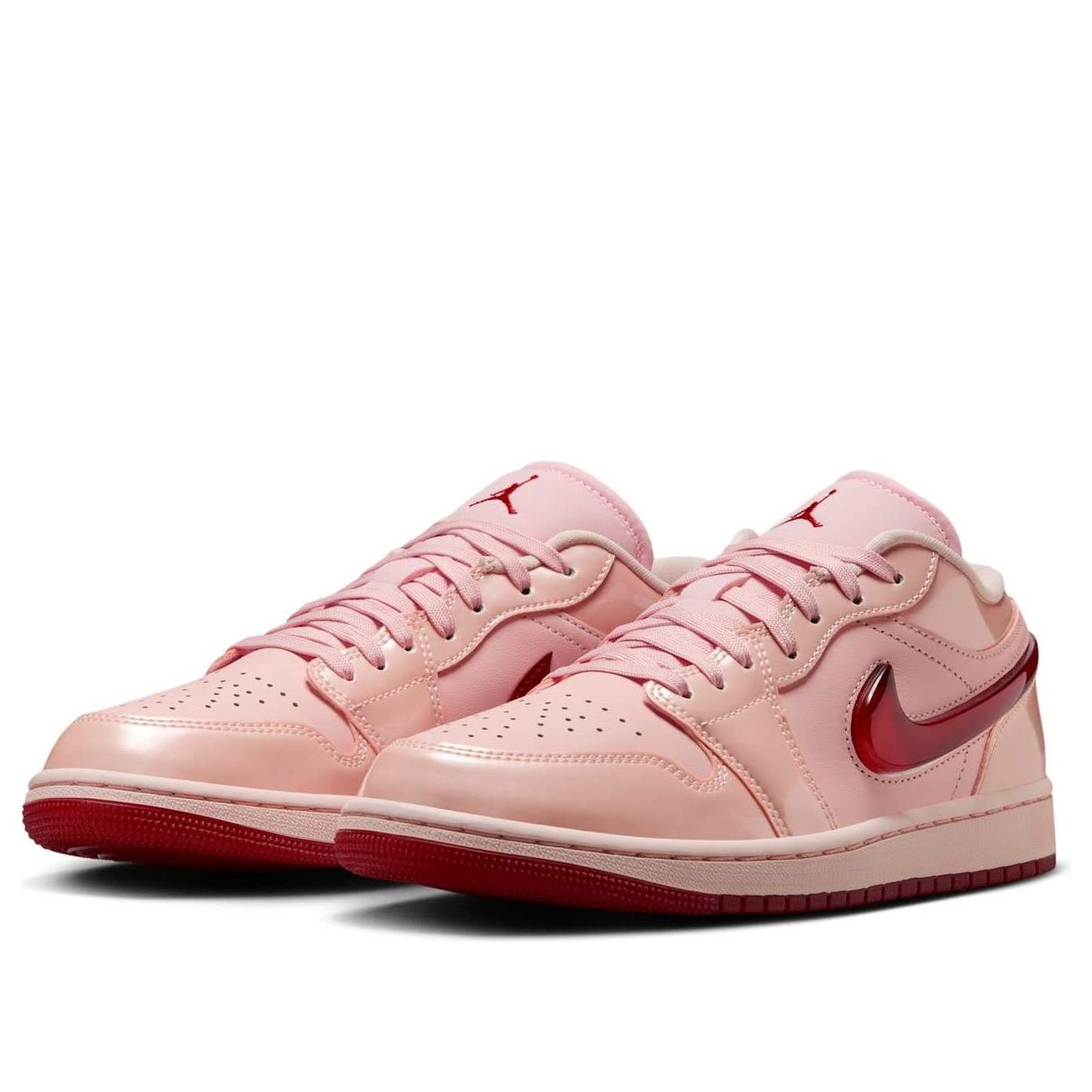 (WMNS) Air Jordan 1 Low Patent 'Valentine's Day' HF3174-600 - 4