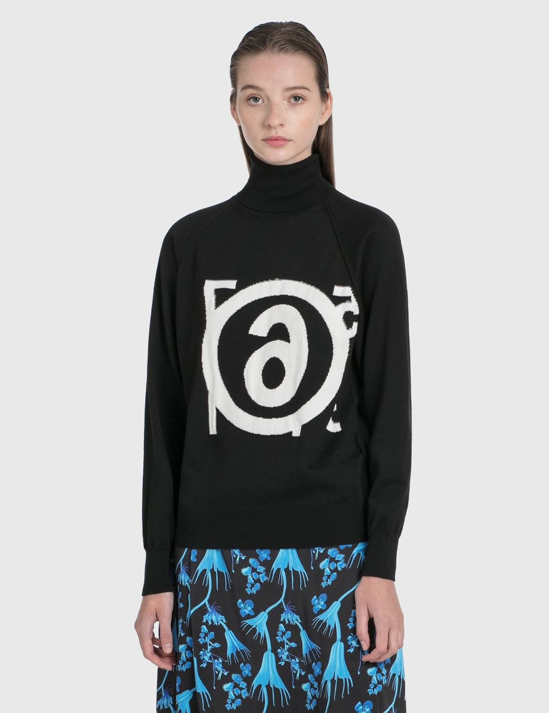 Logo Roll Neck Pullover - 1