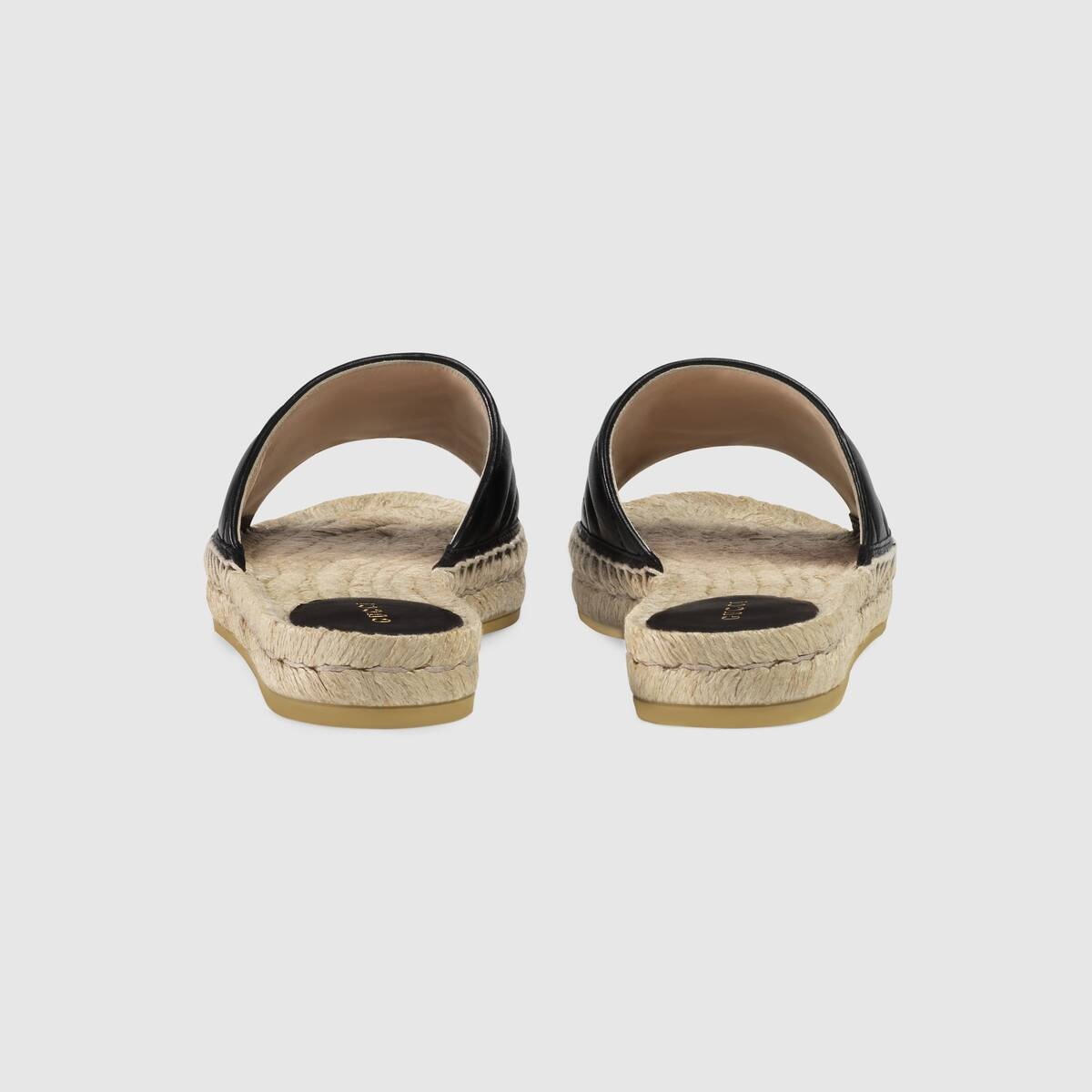 Leather espadrille sandal - 4