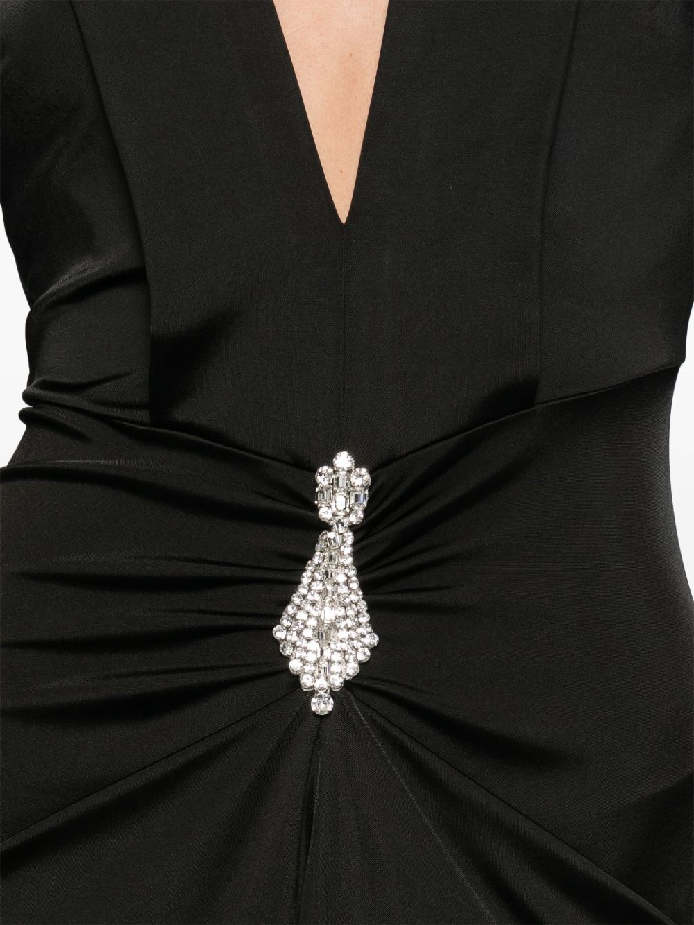 long-sleeved maxi dress - 5