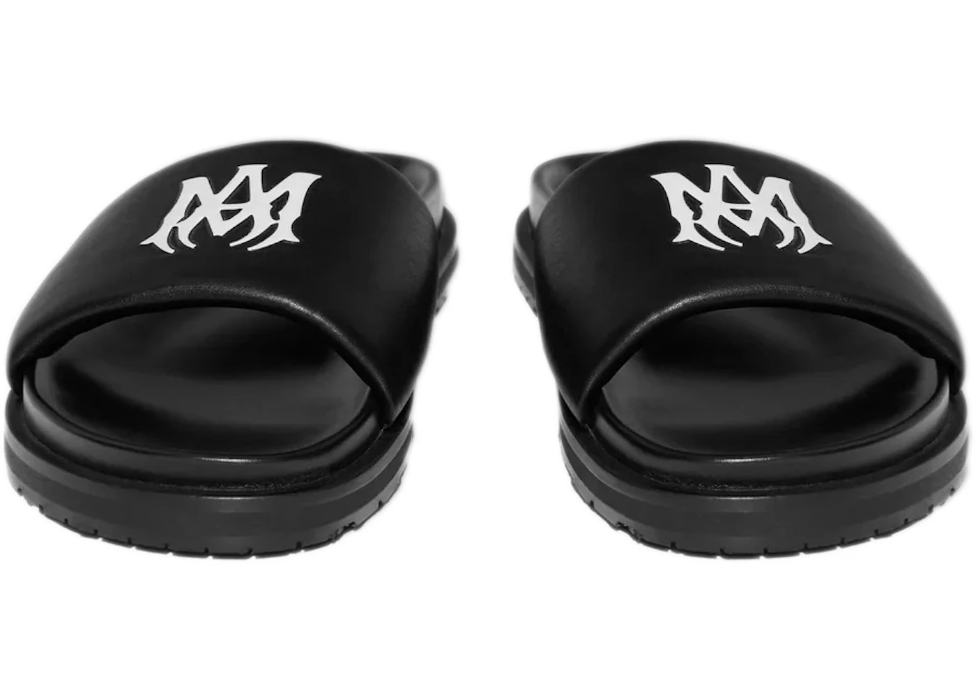 AMIRI Leather Slide Black - 2