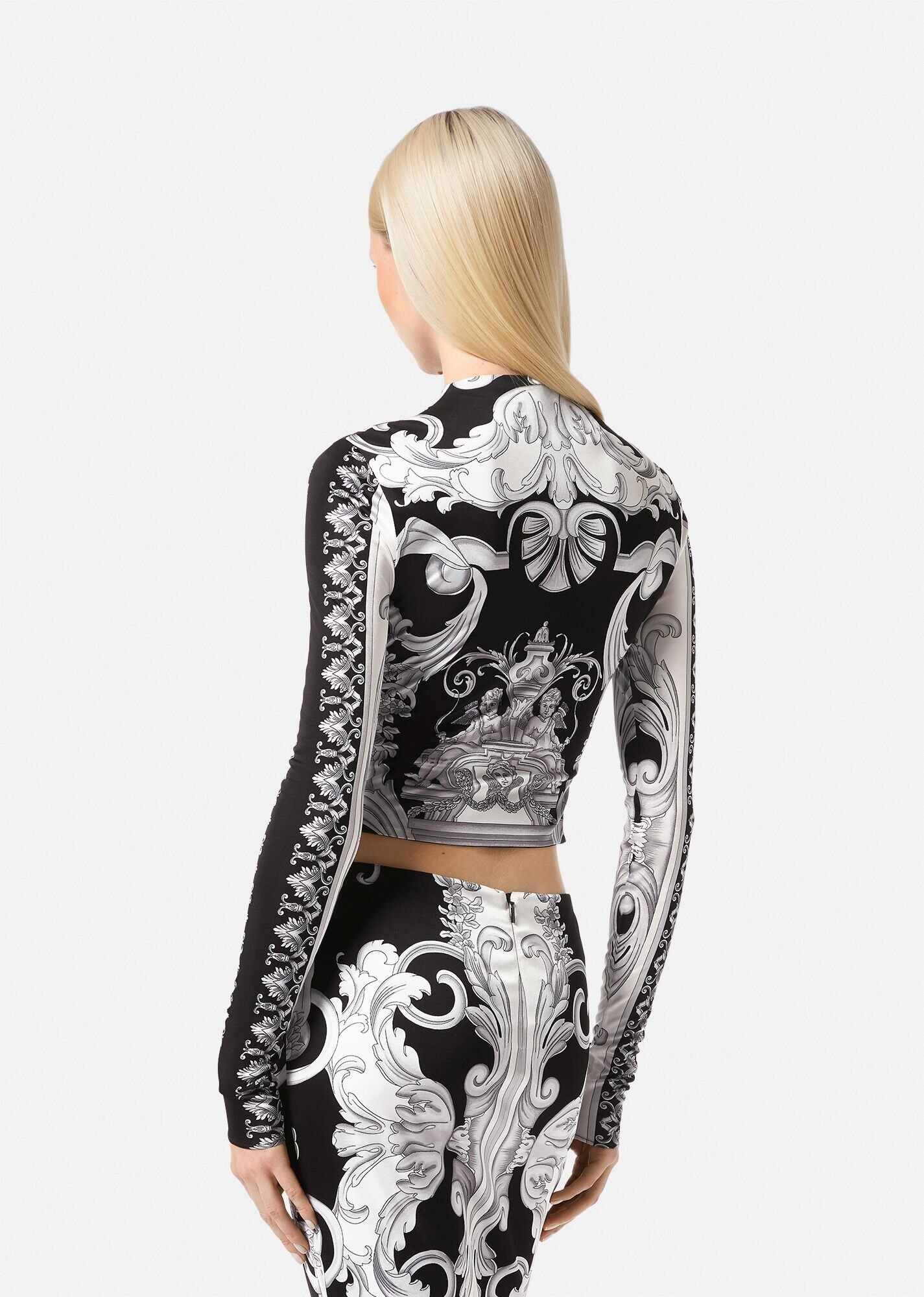 Silver Baroque Cut-out Shirt - 4