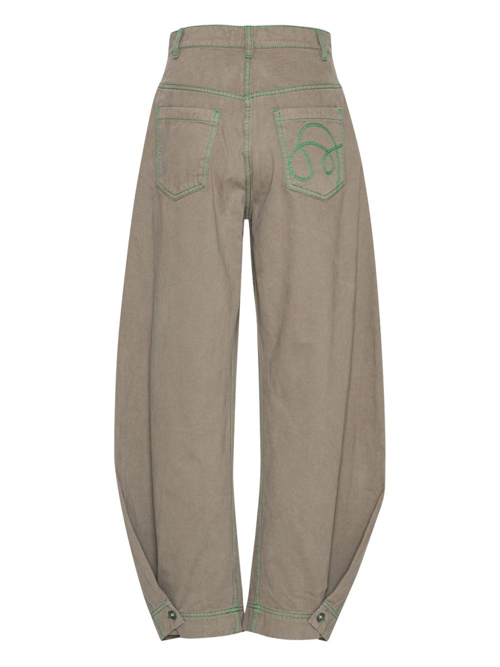 contrast-stitched jeans - 2