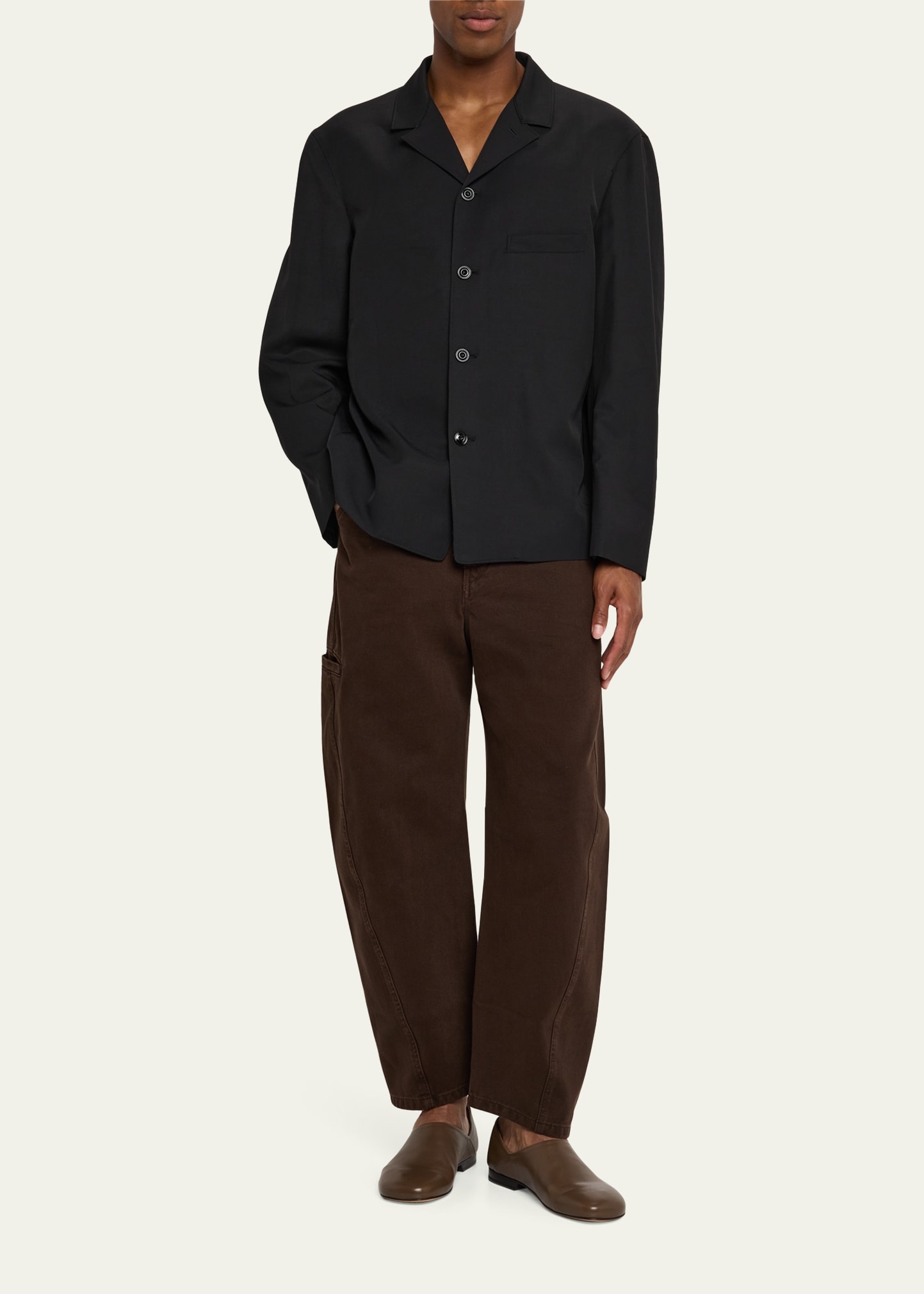 Men's Tailored Gabardine Overshirt - 2