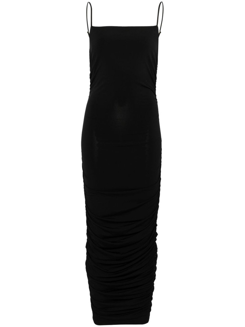ruched jersey midi dress 1