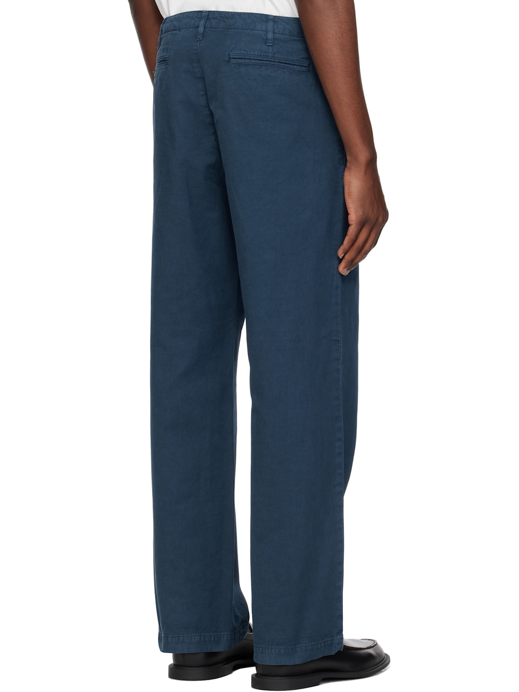 Navy Finx Gabardine Trousers - 3