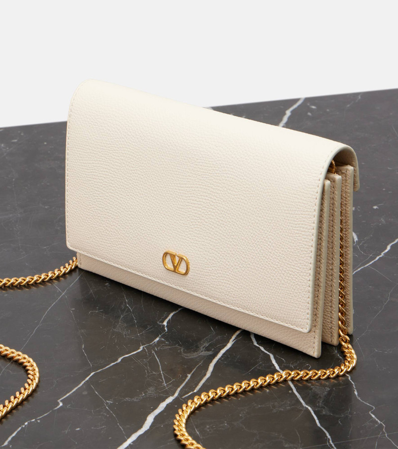 VLogo Signature Mini leather crossbody bag 6