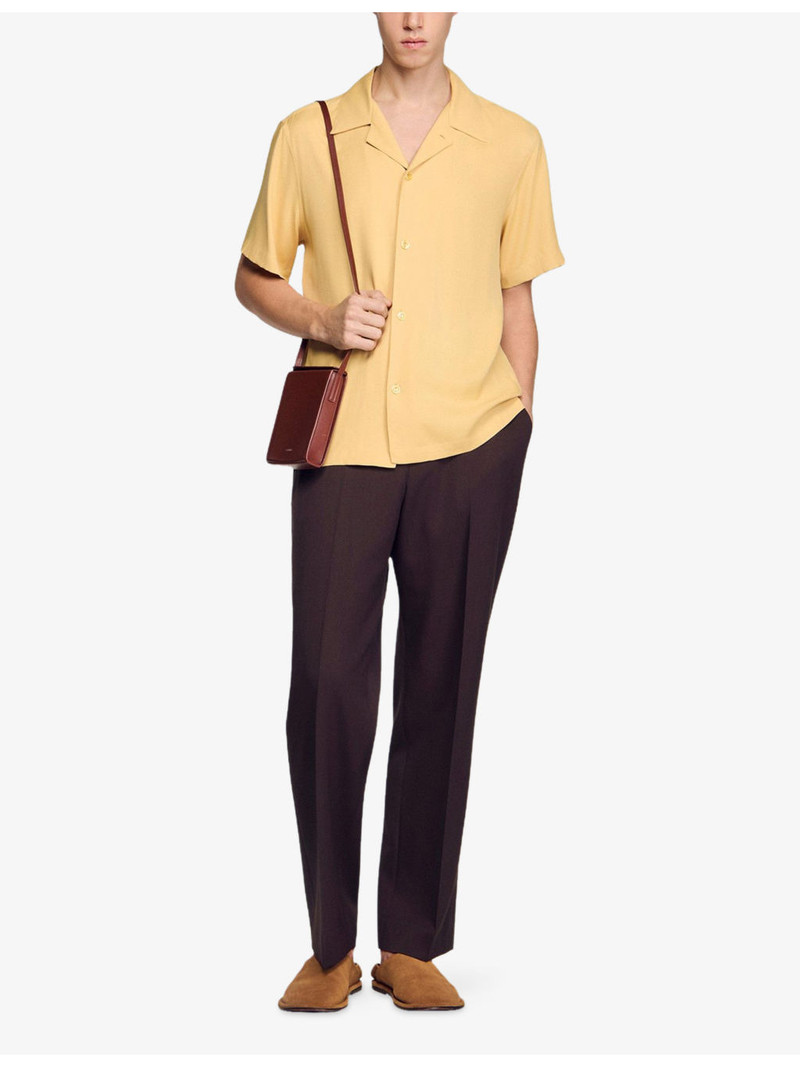 Sandro Shark-Collar Relaxed-Fit Woven Shirt outlook