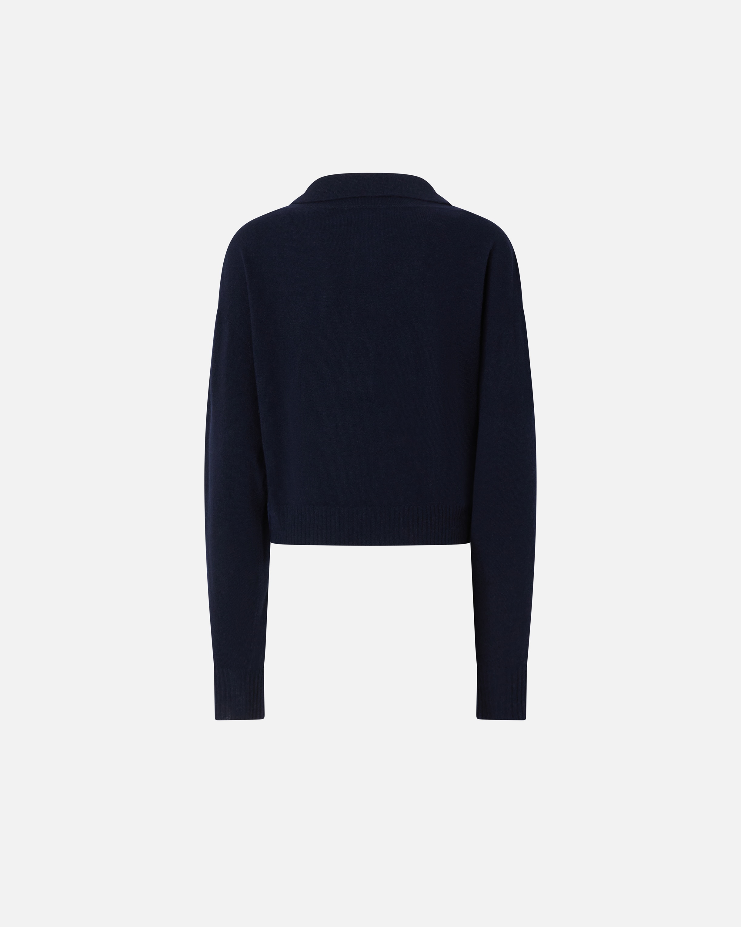 SHORT CASHMERE-BLEND SWEATER WITH COLLAR - 6